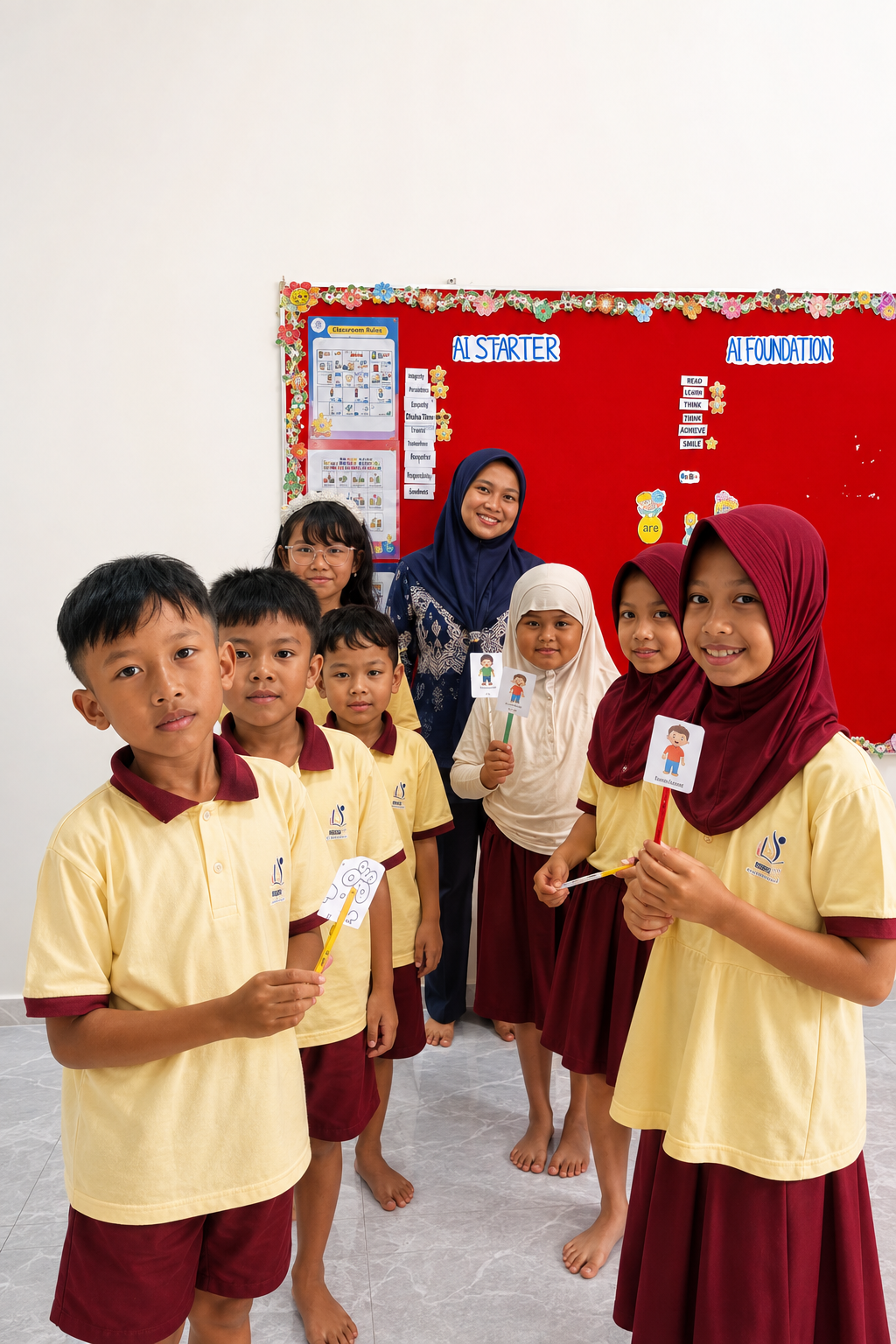 Kegiatan belajar di Smart Step Learning Center