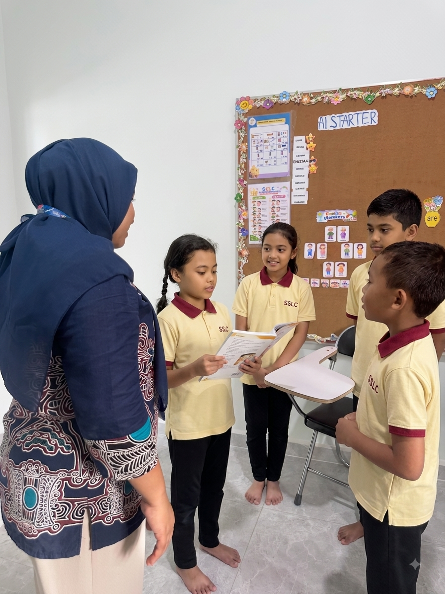 Kegiatan belajar di Smart Step Learning Center